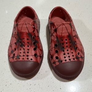 Jefferson native shoes toddler kids child waterproof shoe c7 red tie dye